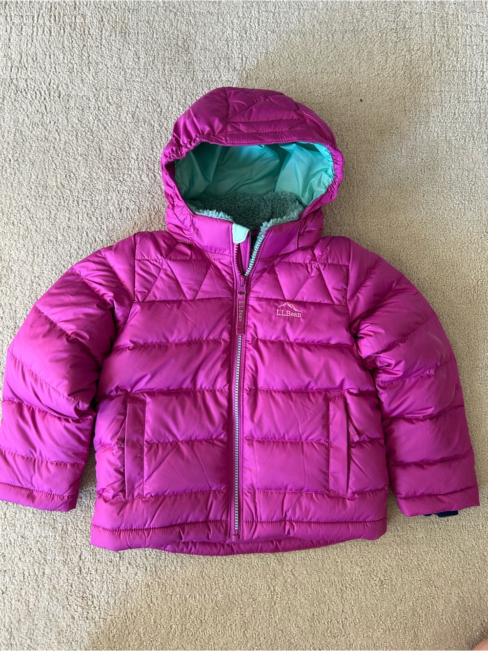 LLBean Downtek Puffer Jacket size small/4 pink